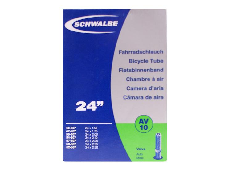 Schwalbe Bike Inner Tube, 24" x 1.5 - 2.5" (AV10)