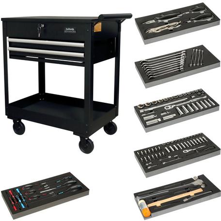 Halfords Advanced 10 Piece Extension Bar Set Modular Tray