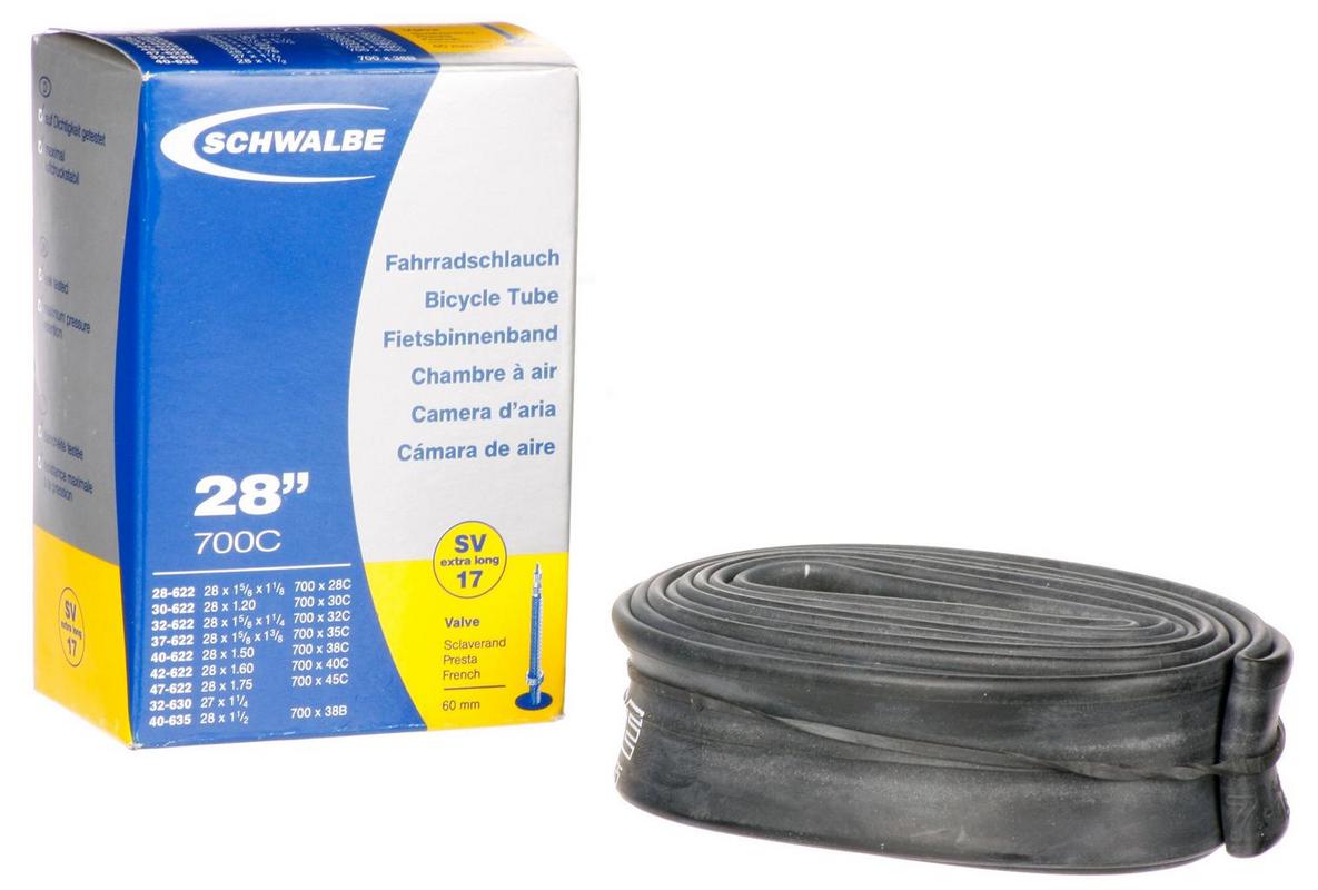 Halfords Schwalbe Presta Bike Inner Tube, 700C X 28 - 47C, 60Mm Valve | Extra 8% off for BC Members