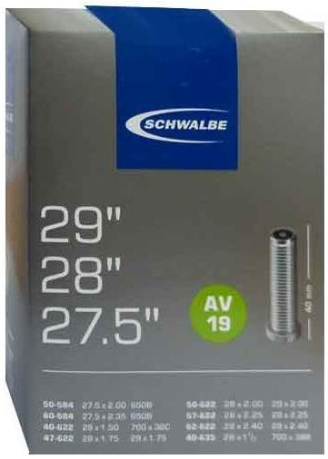 Schwalbe Bike Inner Tube, 700C X 38 - 45C (Av19)