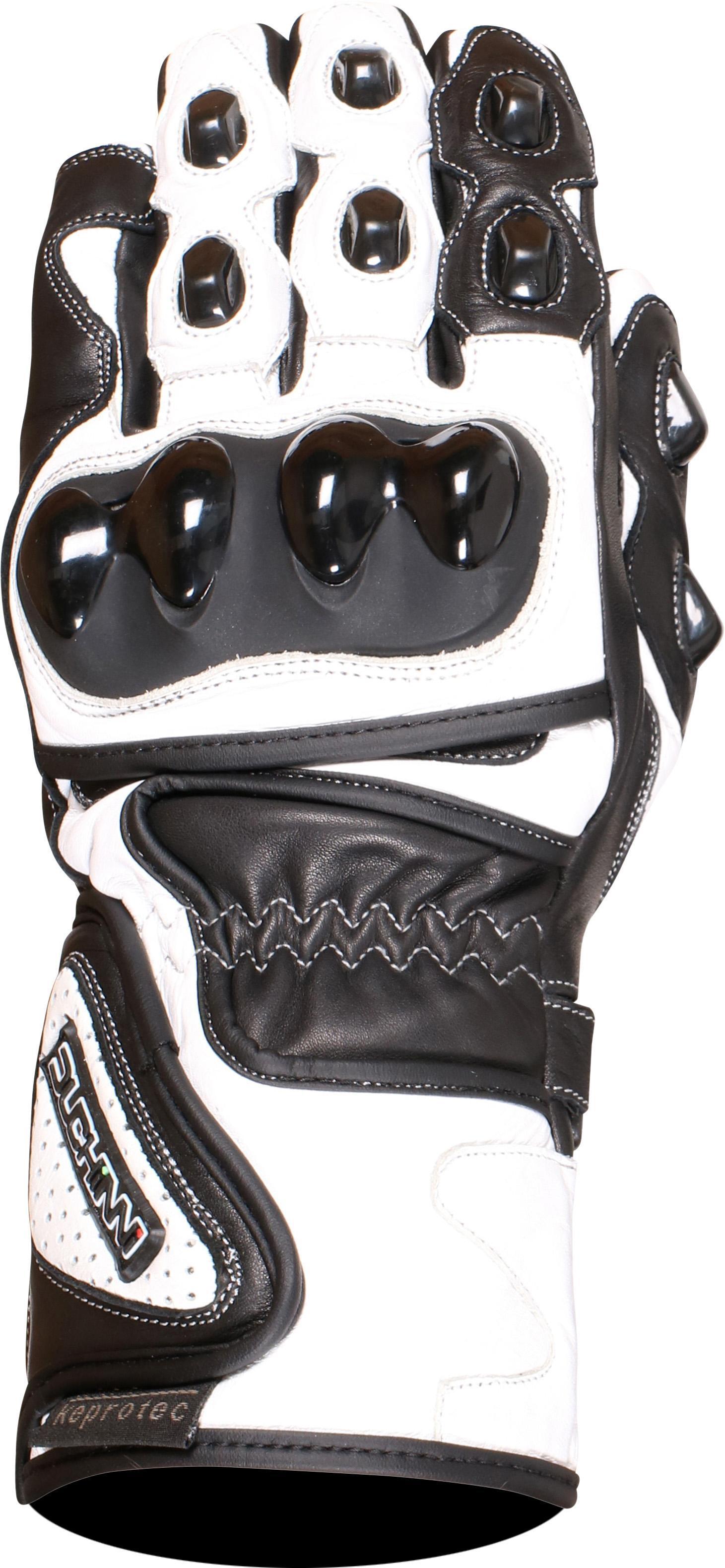 Duchinni Dr1 Motorcycle Gloves - Black And White, Xl