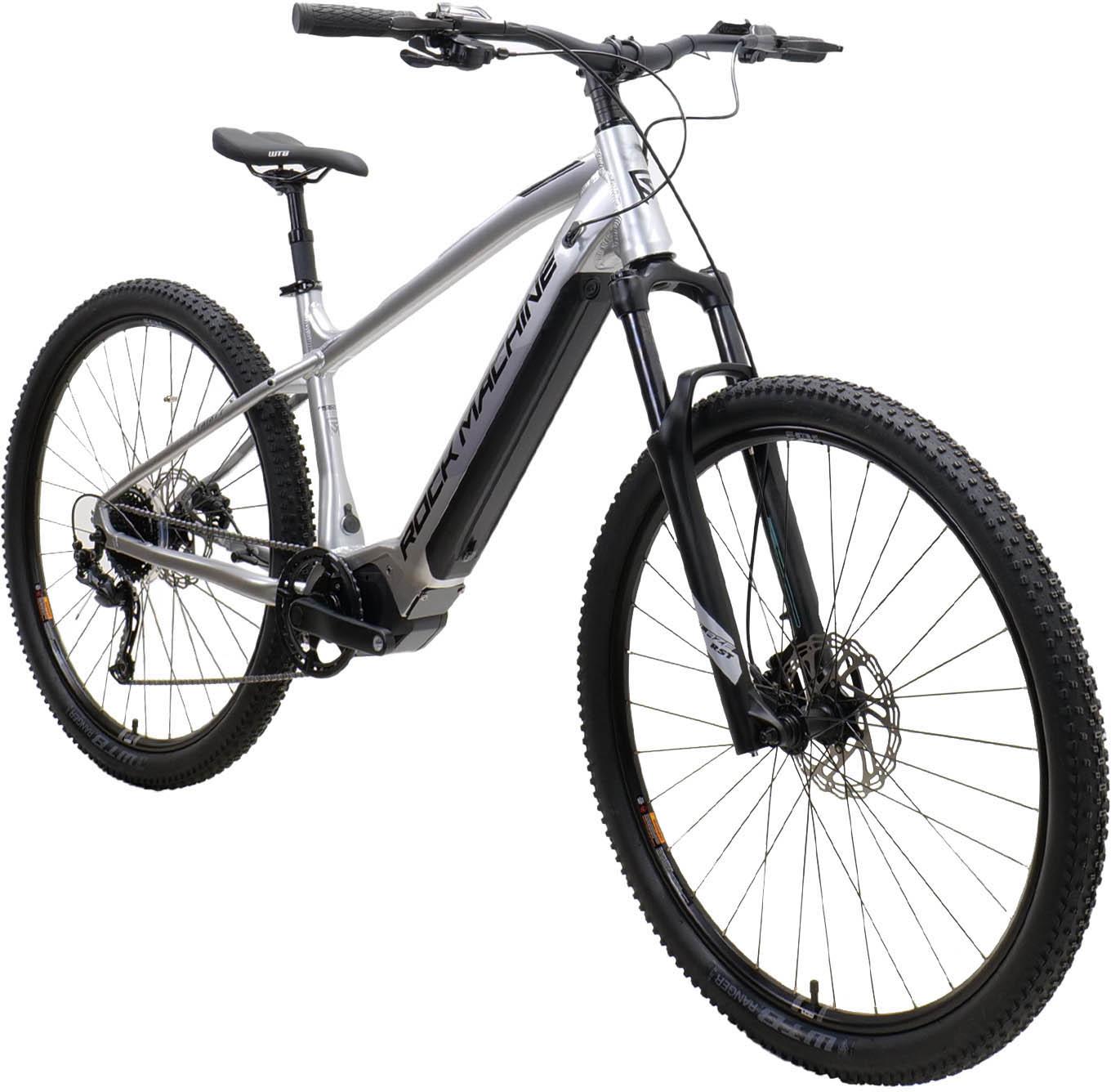 Rock Machine Torrent e30-29 Electric Mountain Bike, Gloss Silver - M, L, XL Frames