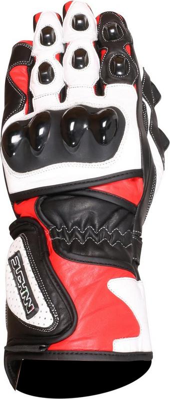 Duchinni DR1 Motorcycle Gloves - Black and Red, 2XL