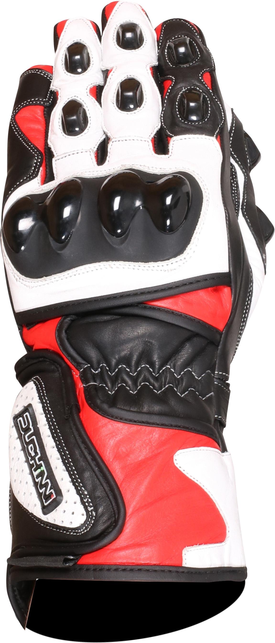 Duchinni Dr1 Motorcycle Gloves - Black And Red, S