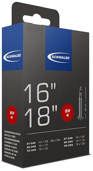 Schwalbe Bike Inner Tube, 16 Inch X 1 1/8 - 1 3/8 Inch (Sv4)