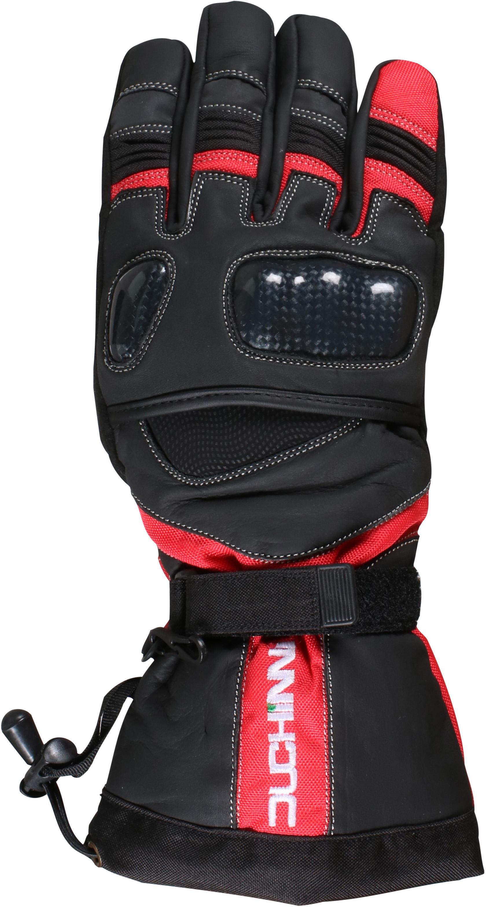 Duchinni Yukon Motorcycle Gloves - Black And Red, L