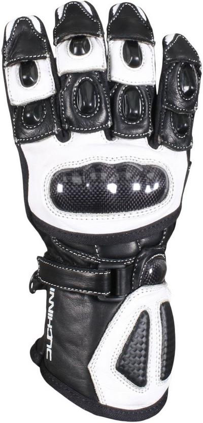 Duchinni Bambino Youth Motorcycle Gloves - Black and White