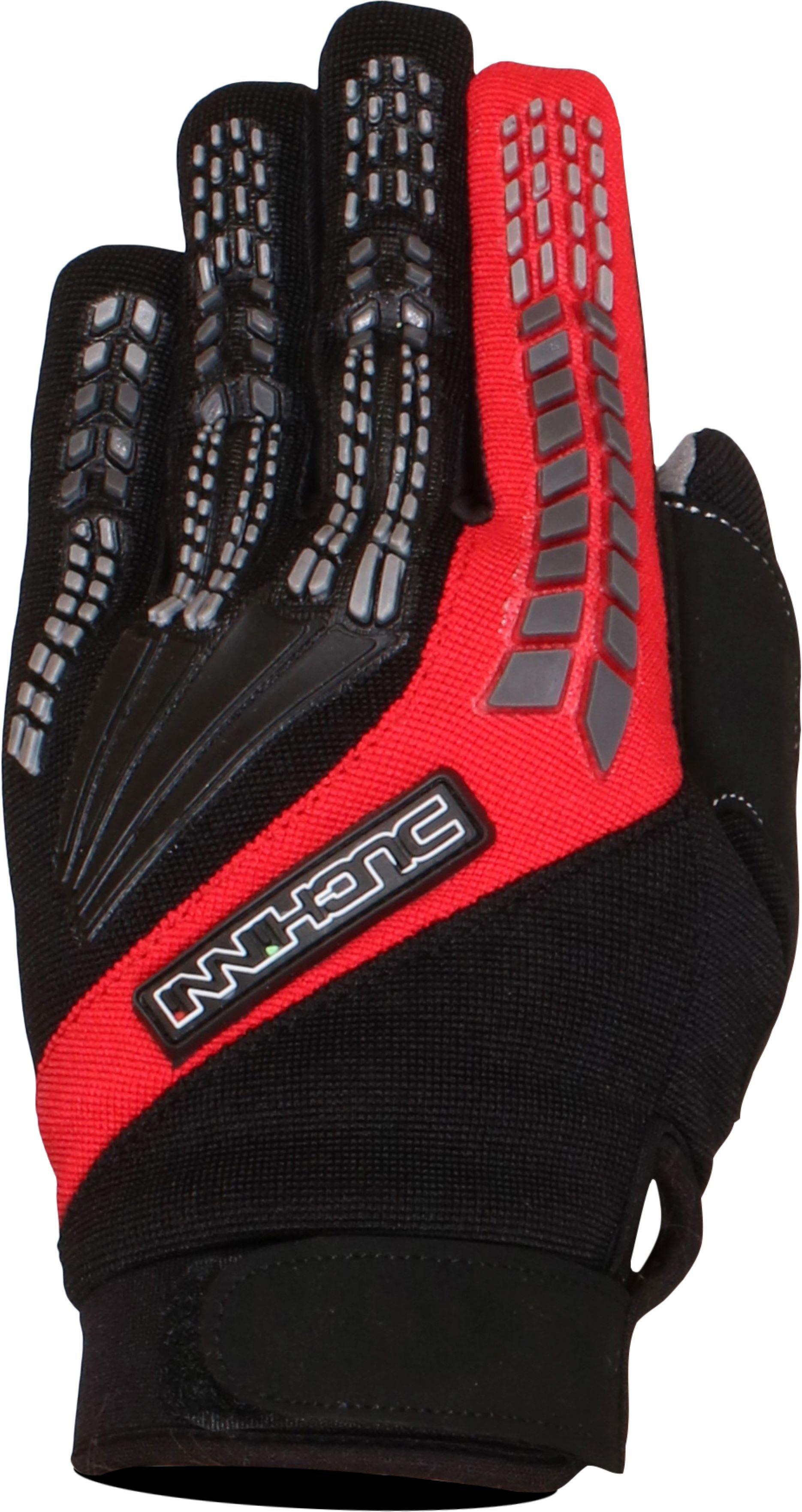 Duchinni Focus Motorcycle Gloves - Black And Red, L