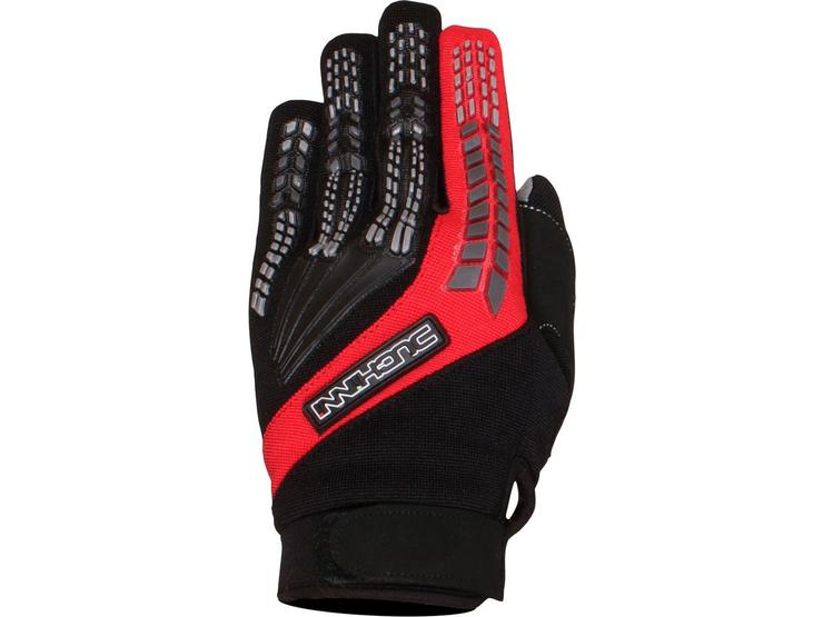 Duchinni Focus Motorcycle Gloves - Black and Red, S