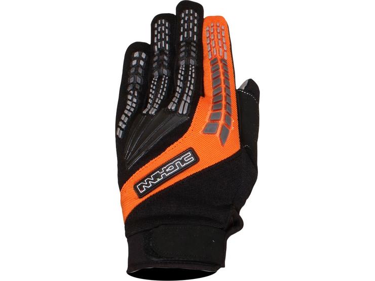 Duchinni Focus Motorcycle Gloves - Black and Orange, L