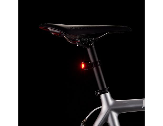 CatEye Cateye Orb Rechargeable Rear Bicycle Light Polished Black Plastic 