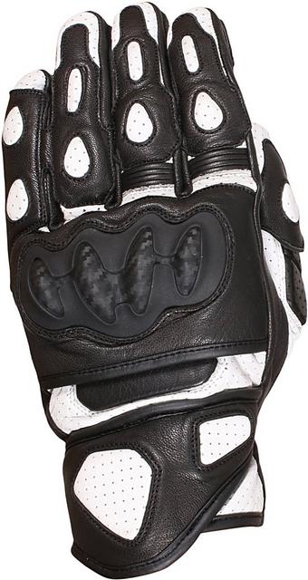 Weise Apex Motorcycle Gloves - Black/White