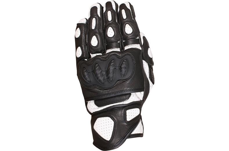 Weise Apex Motorcycle Gloves - Black/White, 2XL Weise Apex Motorcycle Gloves - Black/White, 2XL