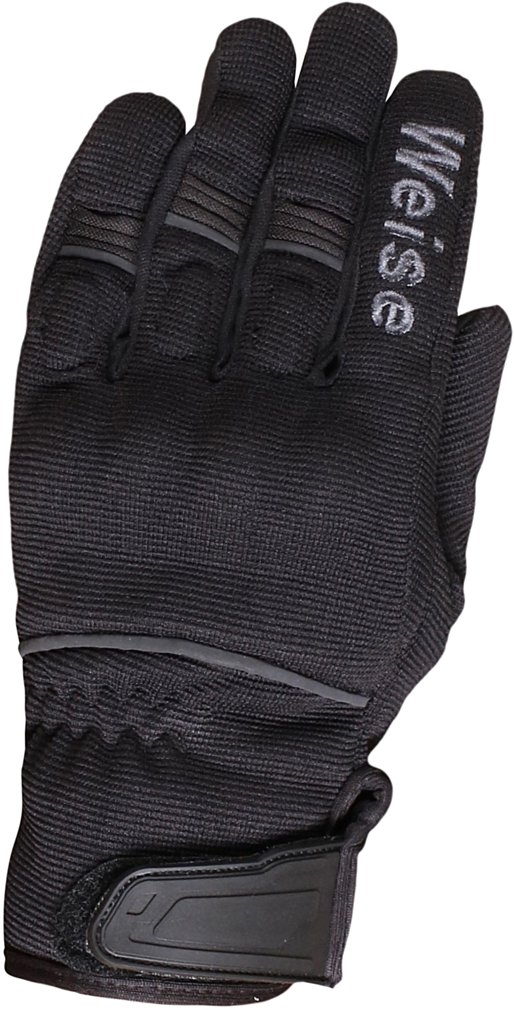 Weise Motorcycle Pit Gloves - Black/Gunmetal, 2Xl