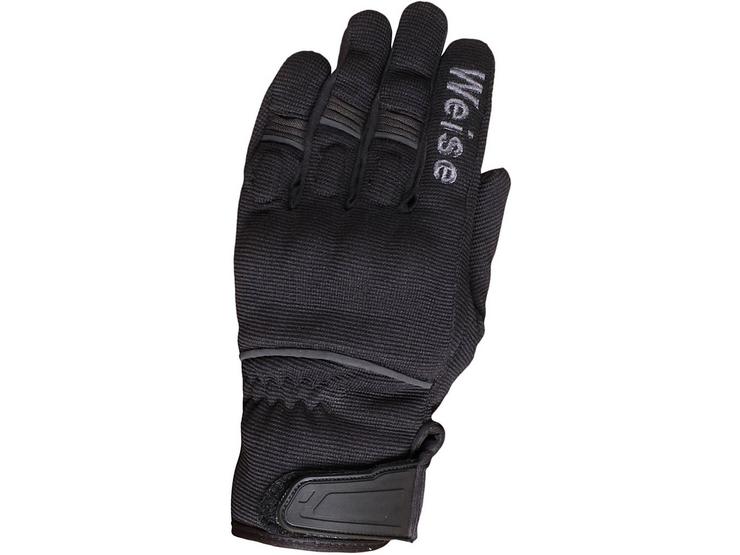 Weise Motorcycle Pit Gloves - Black/Gunmetal