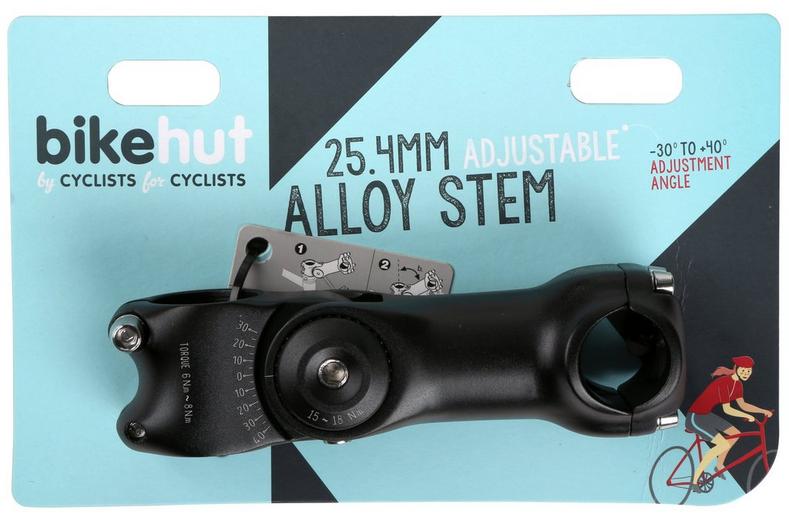 Halfords Adjustable Alloy Stem, 25.4mm Halfords Adjustable Alloy Stem, 25.4mm