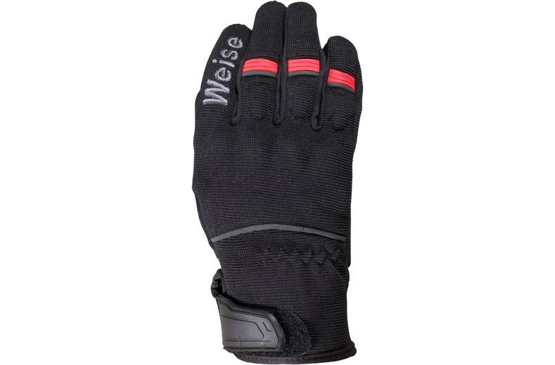 Weise Motorcycle Pit Gloves - Black/Red Weise Motorcycle Pit Gloves - Black/Red
