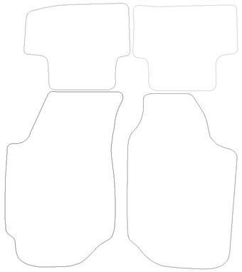 Ford Escort Graphite - Luxury Mats 0 Clips (SS7127)
