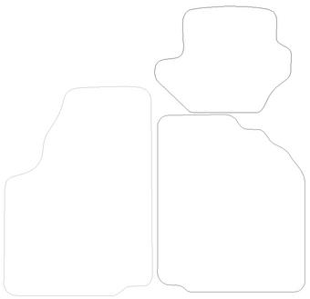 Ford Fiesta Graphite - Luxury  Mats (96-02) 0 Clips (SS7129)