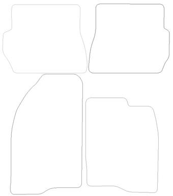 Ford Fusion Graphite - Luxury Mats 0 Clips (SS7136)