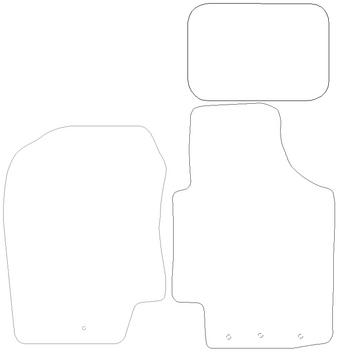 Hyundai I-20 Graphite - Luxury Mats 4 Clips (SS7164)