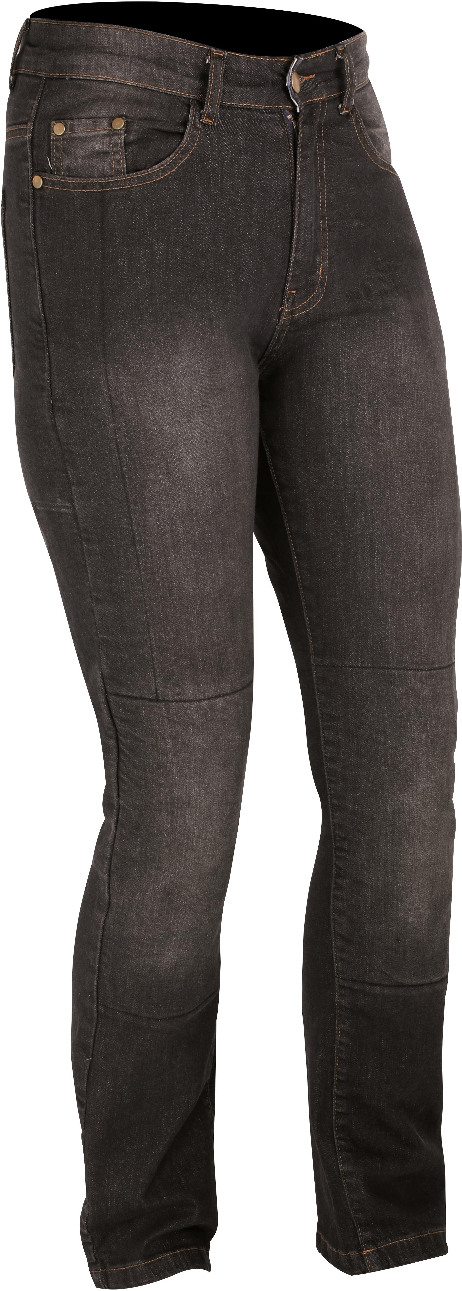 Weise Tundra Denim Womens Motorcycle Jeans - Black