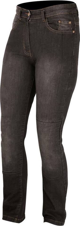 Weise Tundra Denim Womens Motorcycle Jeans - Black, 14