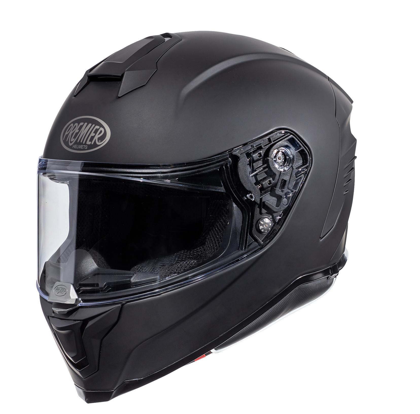 Premier Hyper Full Face Motorcycle Helmet - Matt Black, S