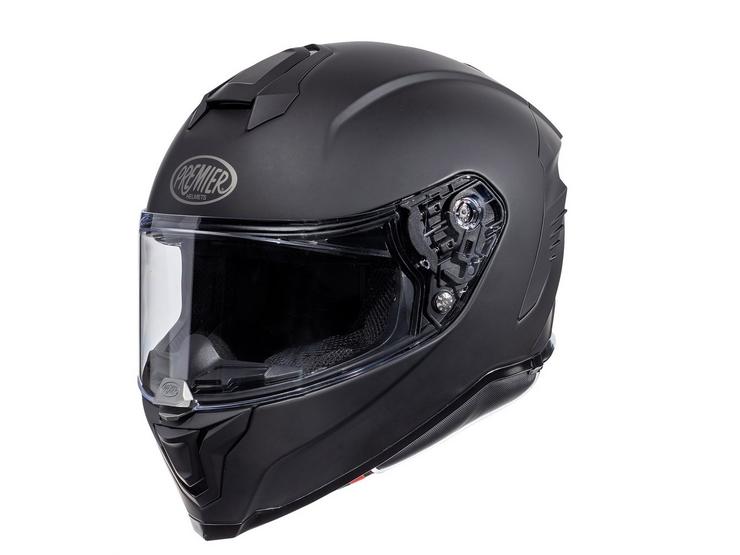 Premier Hyper Full Face Motorcycle Helmet - Matt Black