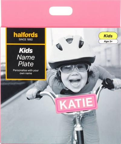 Halfords Pink Kids Bike Number Plate Sign Halfords Pink Kids Bike Number Plate Sign