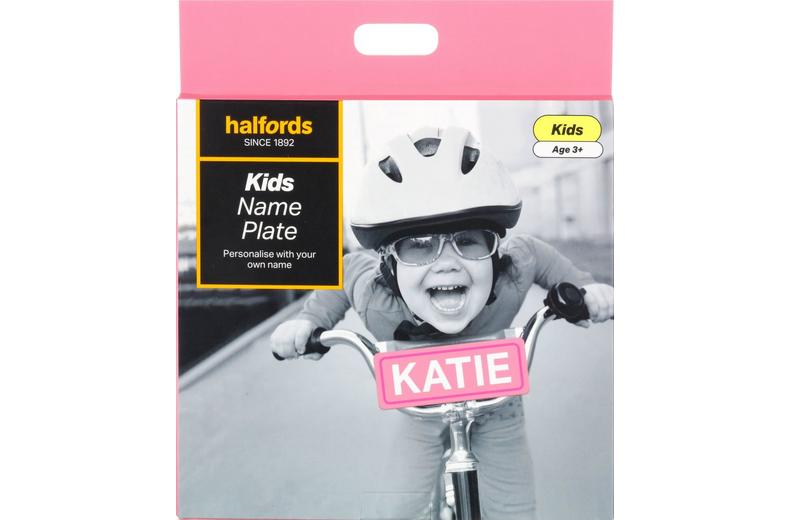 Halfords Pink Kids Bike Number Plate Sign Halfords Pink Kids Bike Number Plate Sign