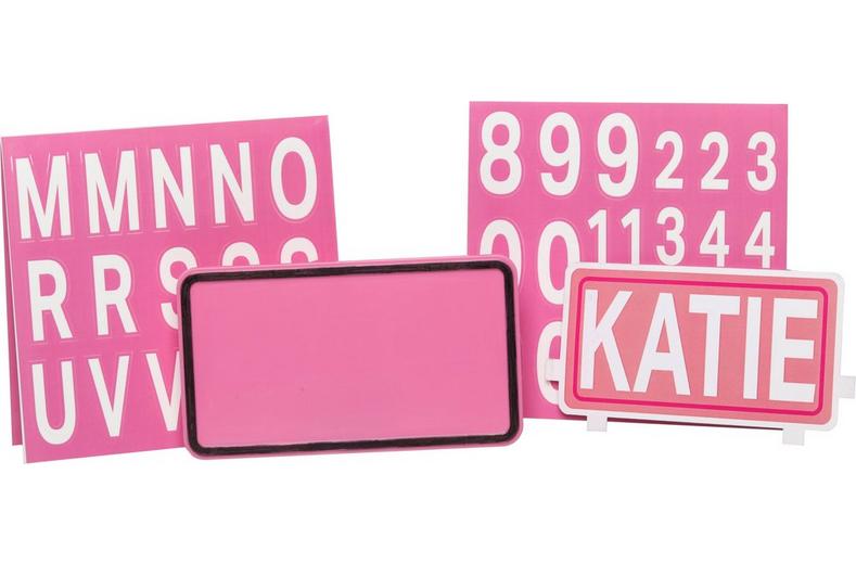 Halfords Pink Kids Bike Number Plate Sign Halfords Pink Kids Bike Number Plate Sign