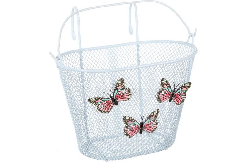 Halfords Metal Basket with Butterflies Halfords Metal Basket with Butterflies