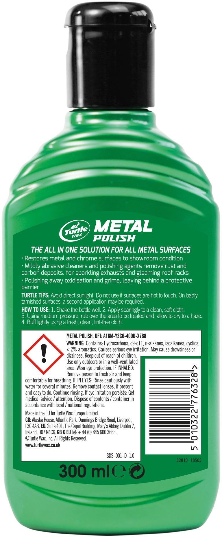 TURTLE WAX Metal Polish 300ML