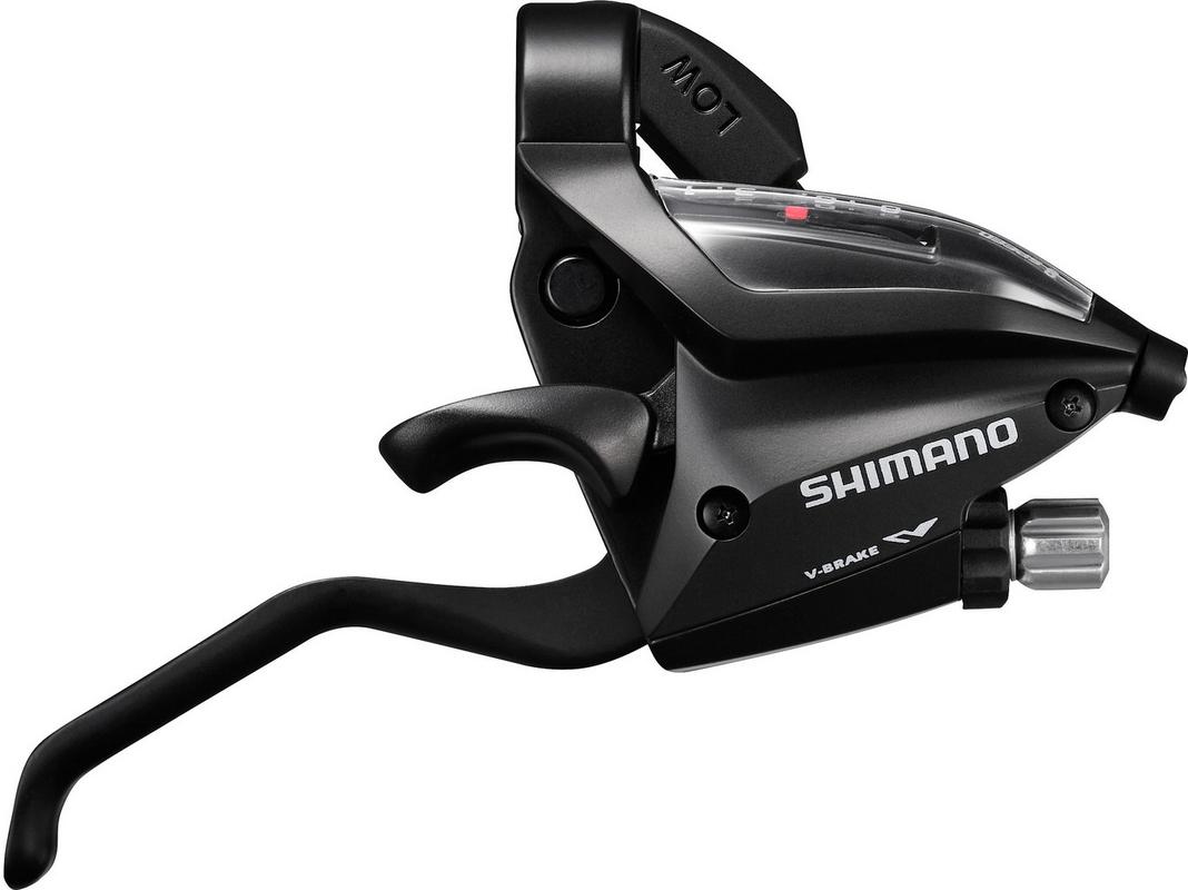 Halfords Shimano St-Ef500 Ez Fire Plus Gear Shifter & Brake Lever Set, 3X8 Speed | Extra 8% off for BC Members