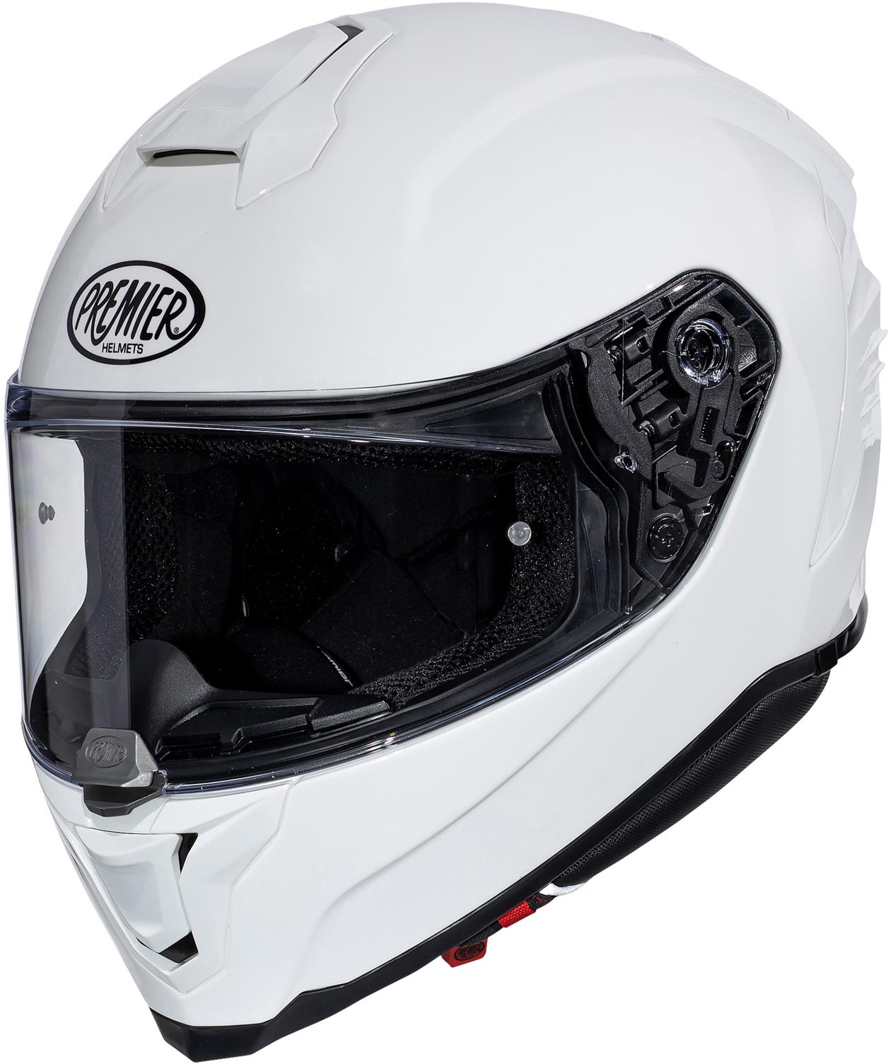 Premier Hyper Full Face Motorcycle Helmet - White, 2Xl
