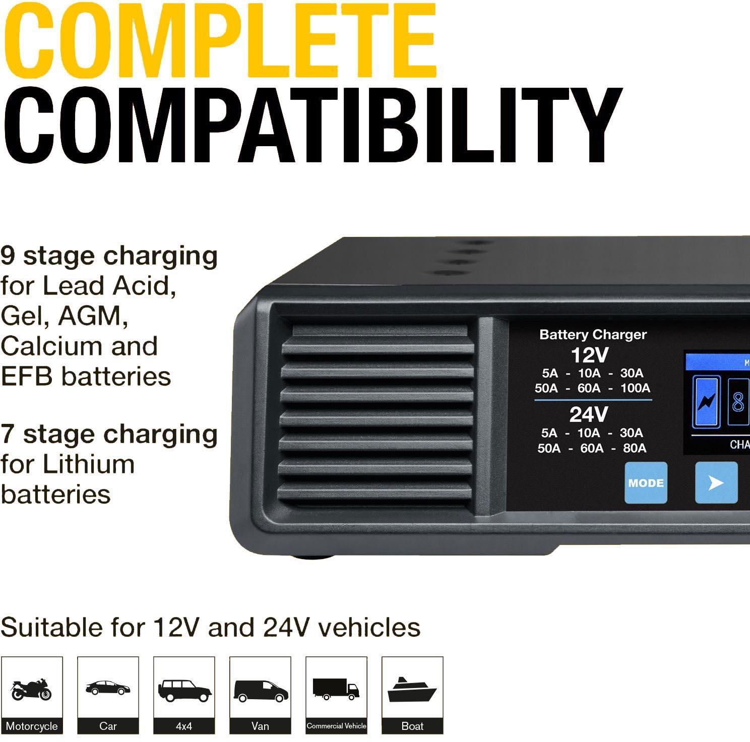 SMARTCHARGE PRO 100A Battery Support Unit 12/24V