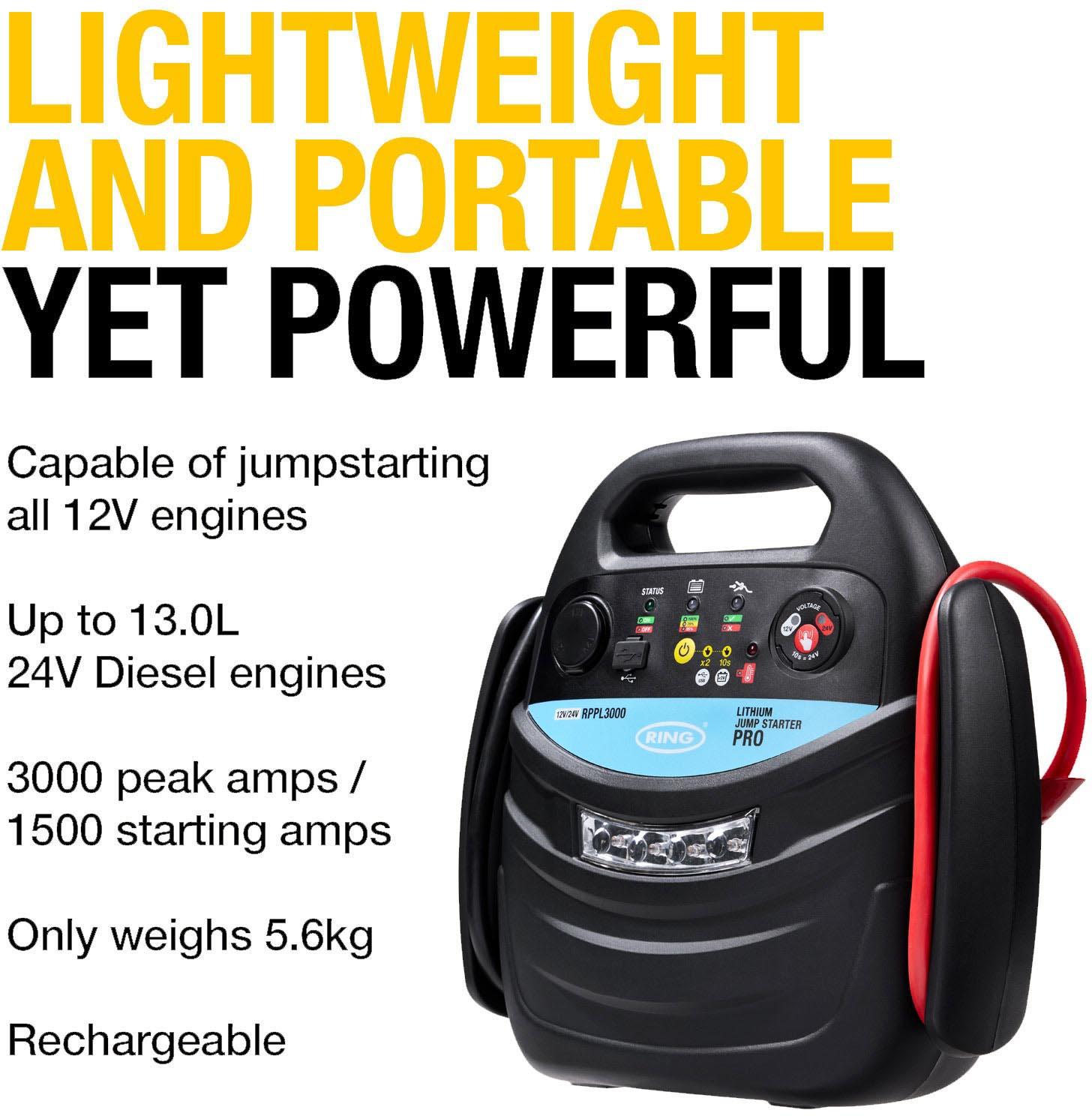 ULTRABOOST PRO 3000 Lithium Jump Starter 12/24V