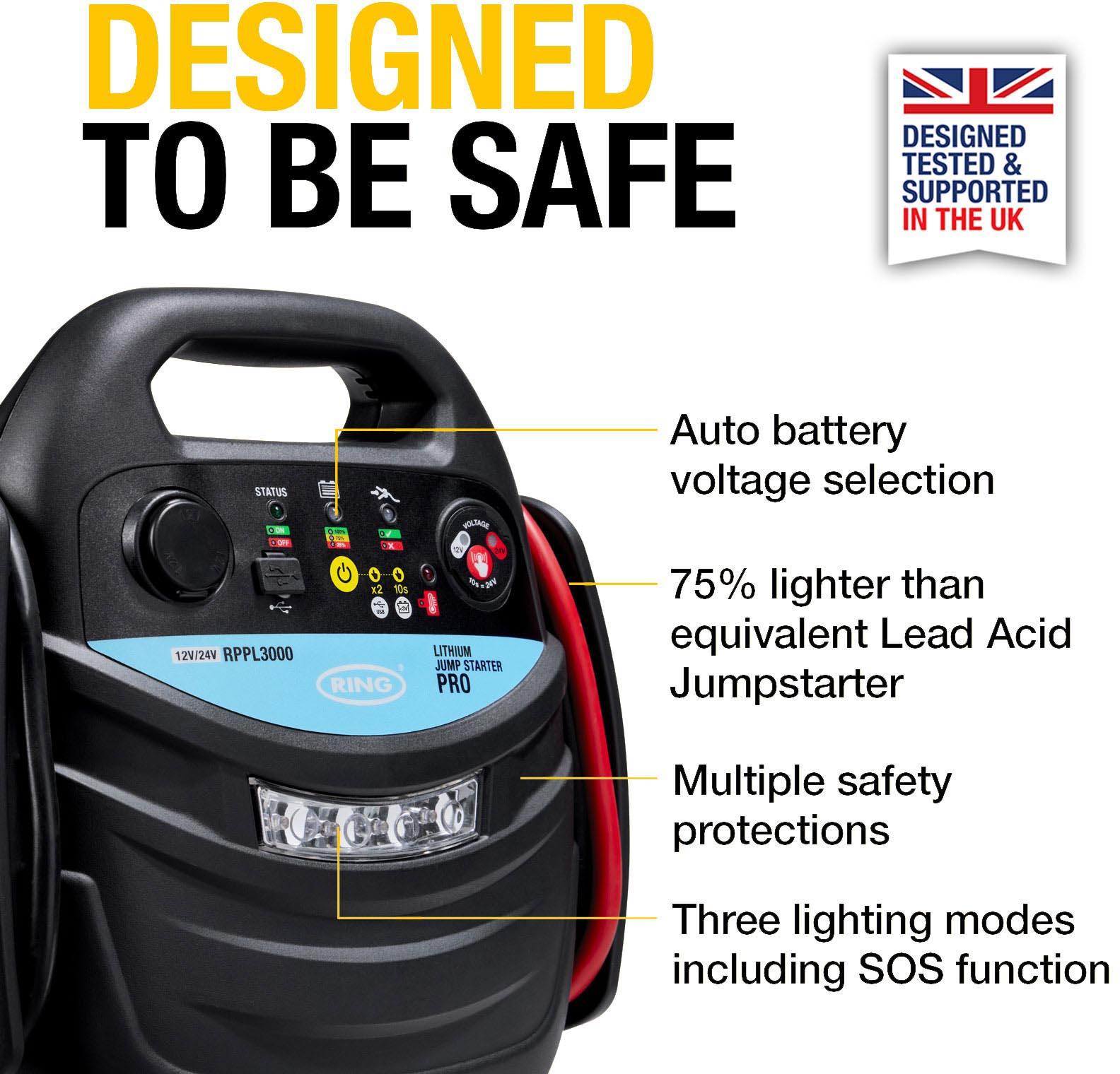 ULTRABOOST PRO 3000 Lithium Jump Starter 12/24V