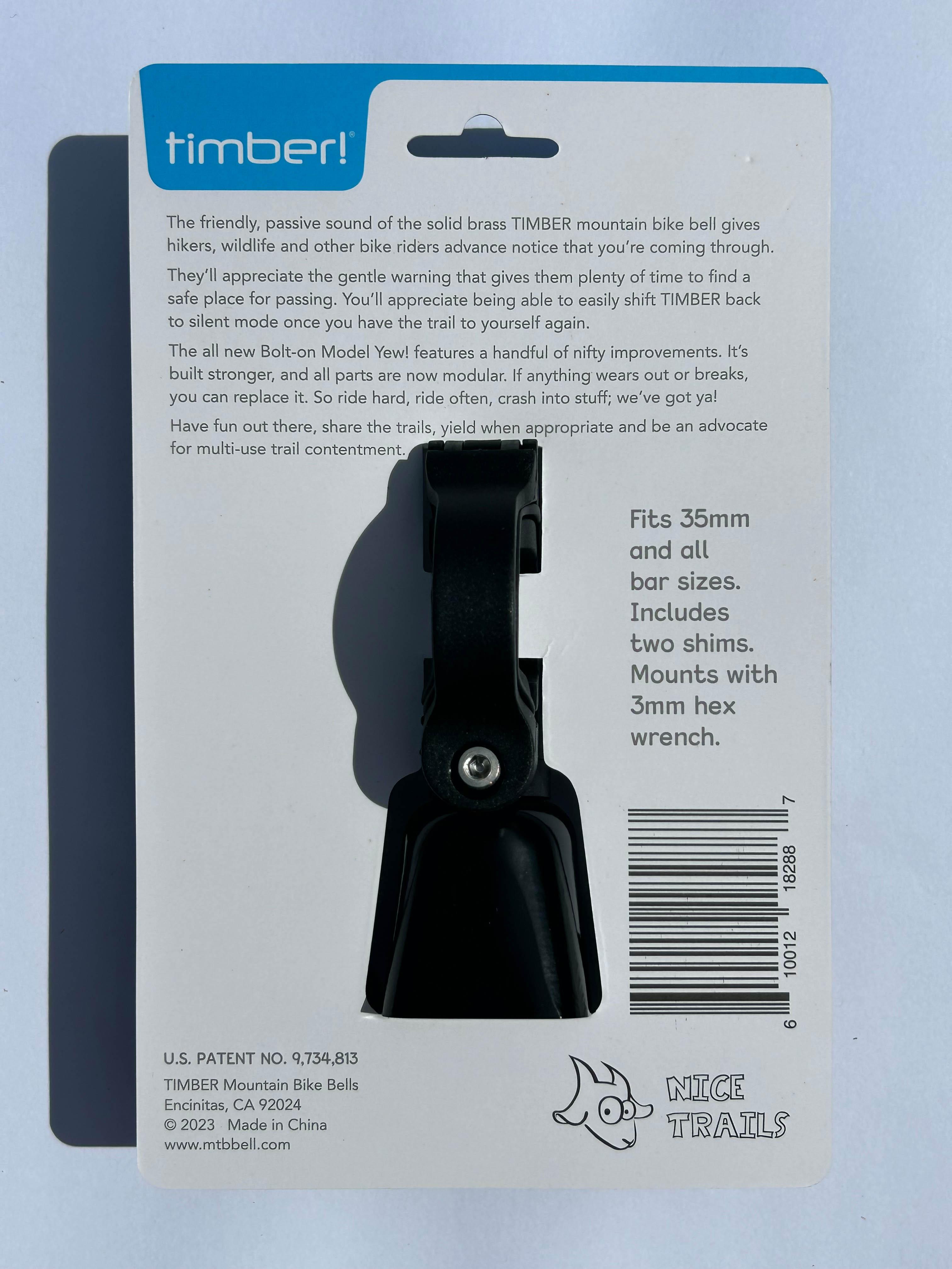 Timber Mountain Bike Bell Bolt-On