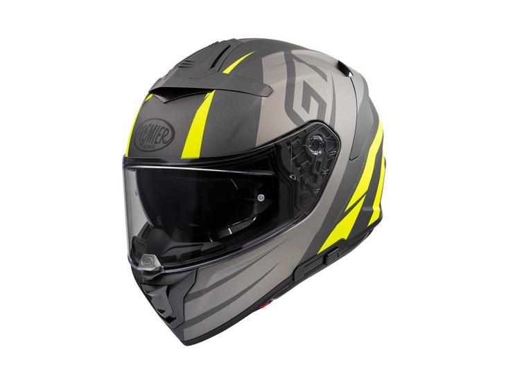 Premier Devil GT Full Face Motorcycle Helmet - Black/Neon