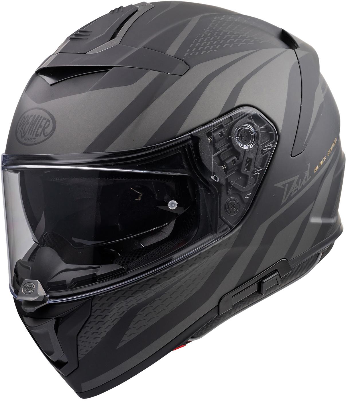 Premier Devil Pr Full Face Motorcycle Helmet - Matt Black, L