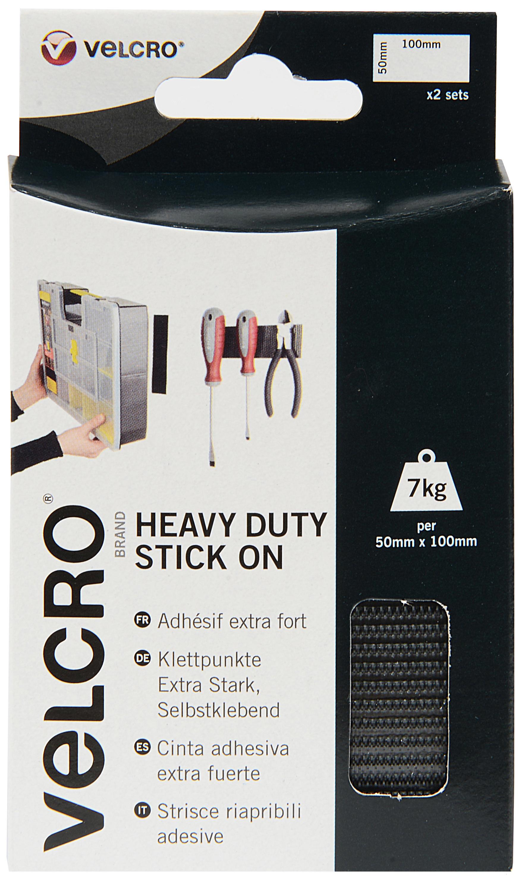 Velcro Heavy Duty Strips Black