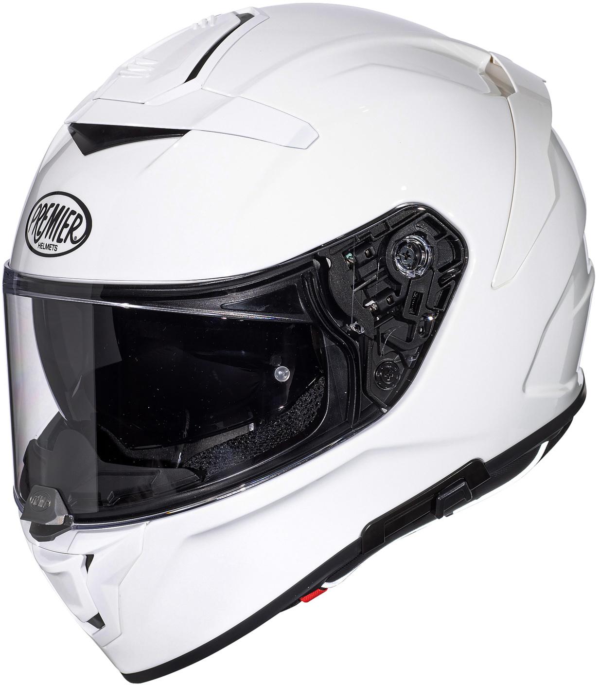 Premier Devil Full Face Motorcycle Helmet - White, 2Xl