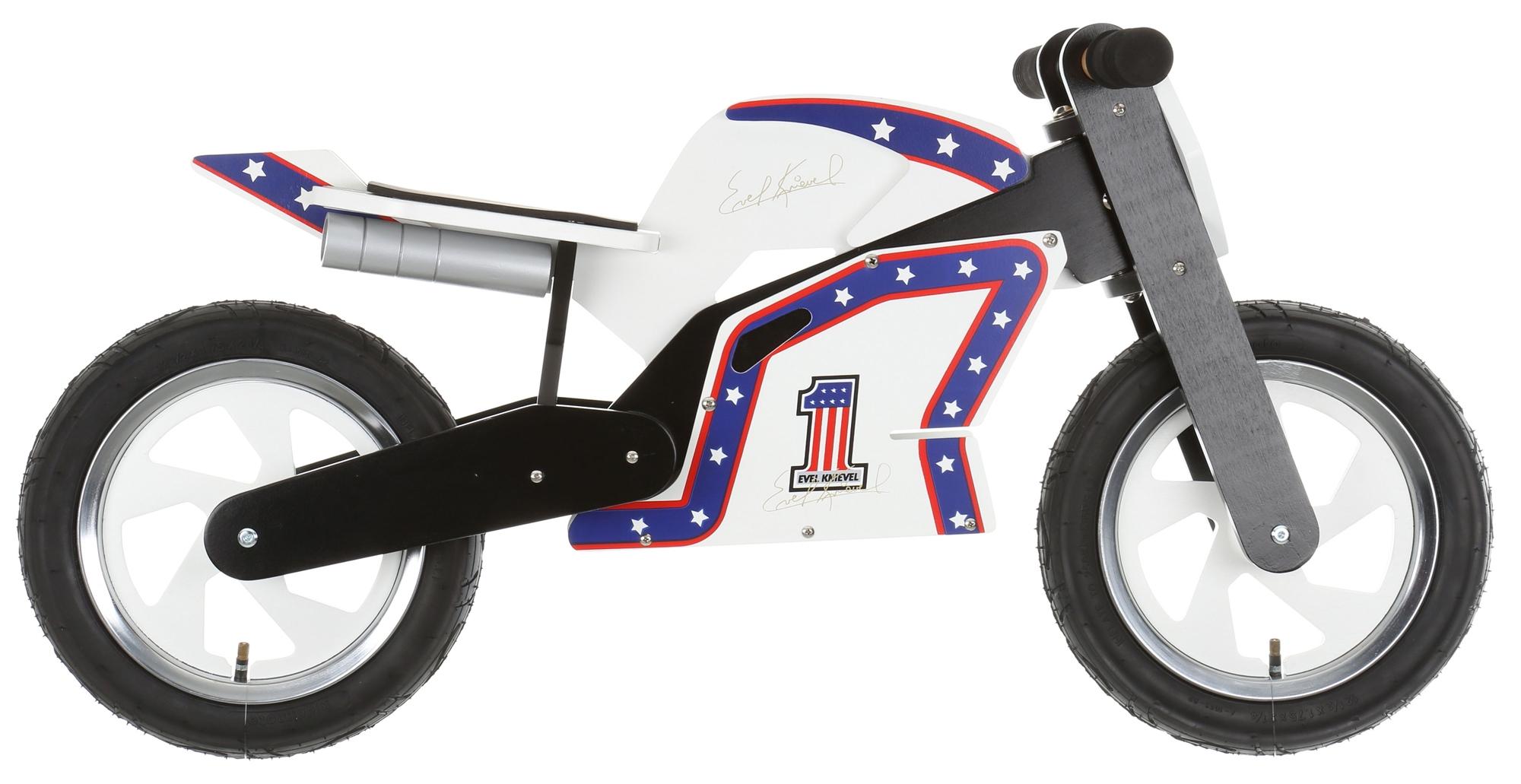 Kiddimoto Hero Evel Knievel Balance Bike - 12 Inch Wheel