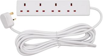 Tower 4 Socket 5 Metre 13 Amp Lead