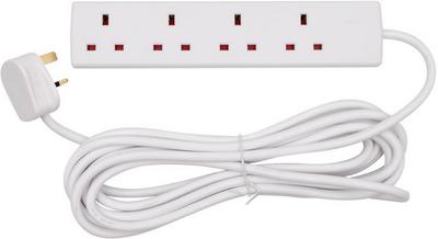 Tower 4 Socket 5 Metre 13 Amp Lead Tower 4 Socket 5 Metre 13 Amp Lead