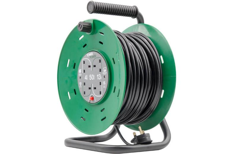 Tower 4 Socket 50 Metre 13 Amp Drum Tower 4 Socket 50 Metre 13 Amp Drum
