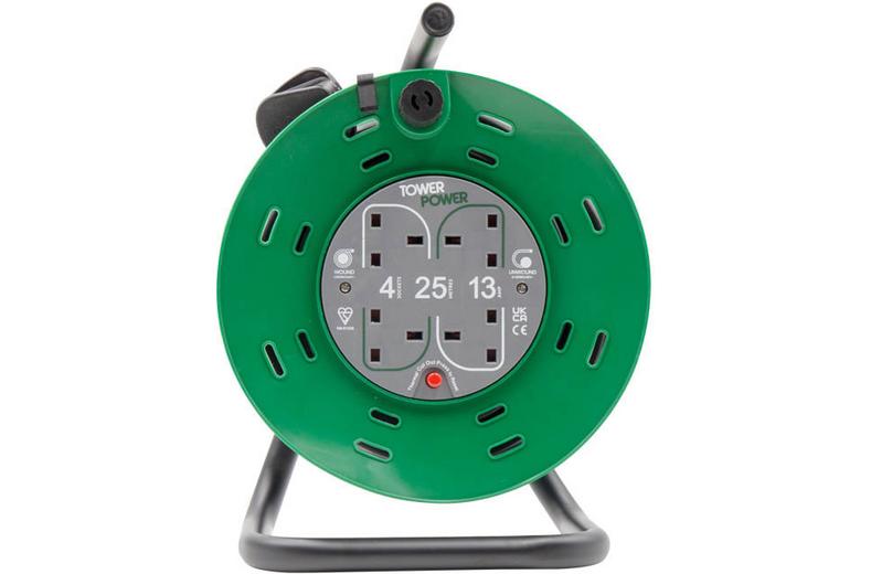 Tower 4 Socket 25 Metre 13 Amp Drum Tower 4 Socket 25 Metre 13 Amp Drum