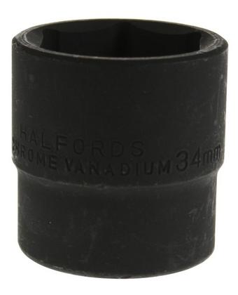 Halfords Advanced Impact Socket 34mm 1/2" Drive